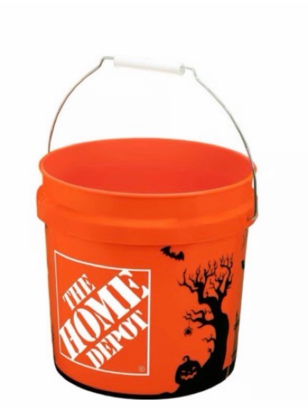 Orange Halloween Bucket with Handle